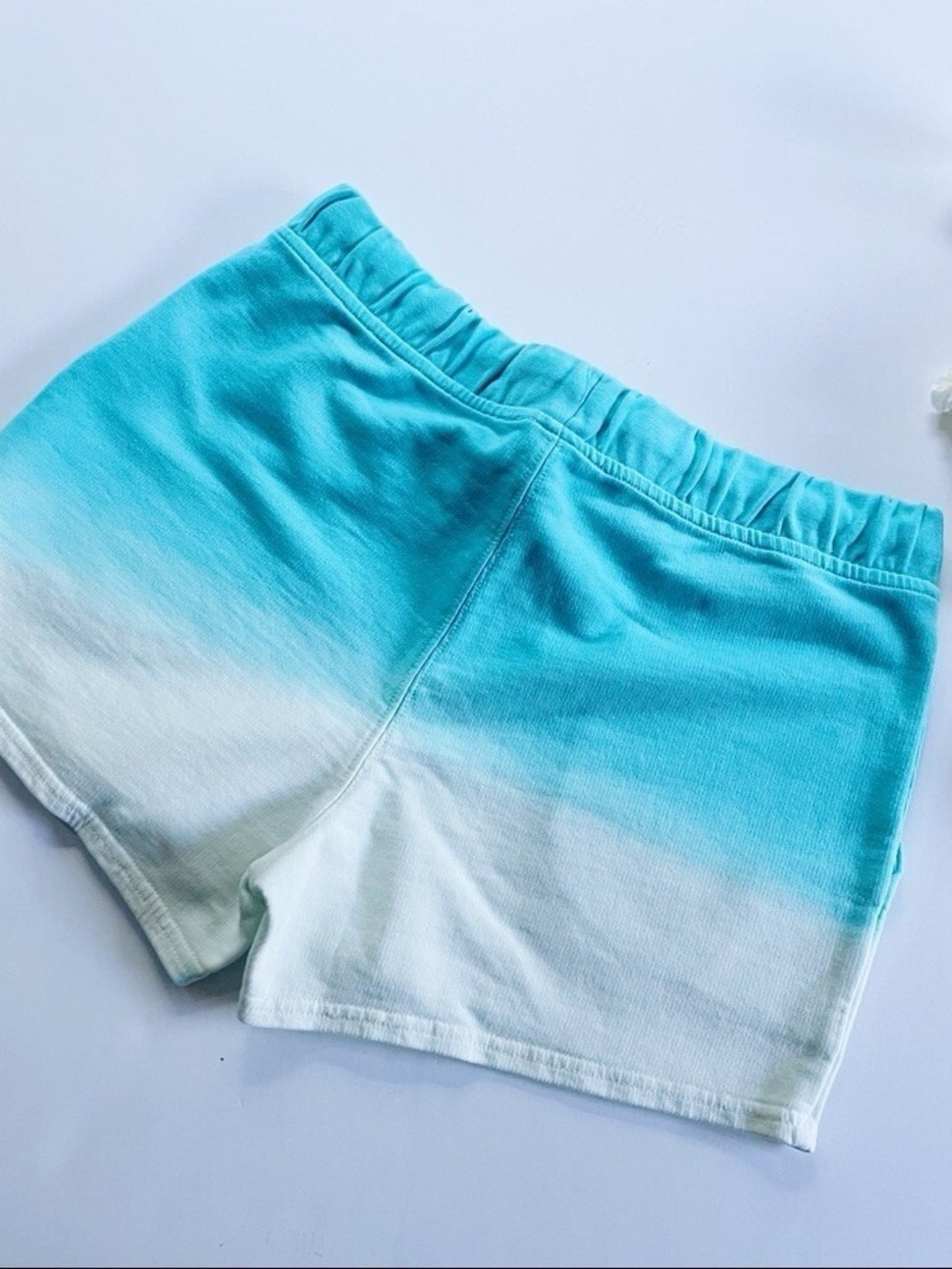 NEW J.Crew Factory Dip Dye Ombre Shorts Blue White XXS - Picture 7 of 8